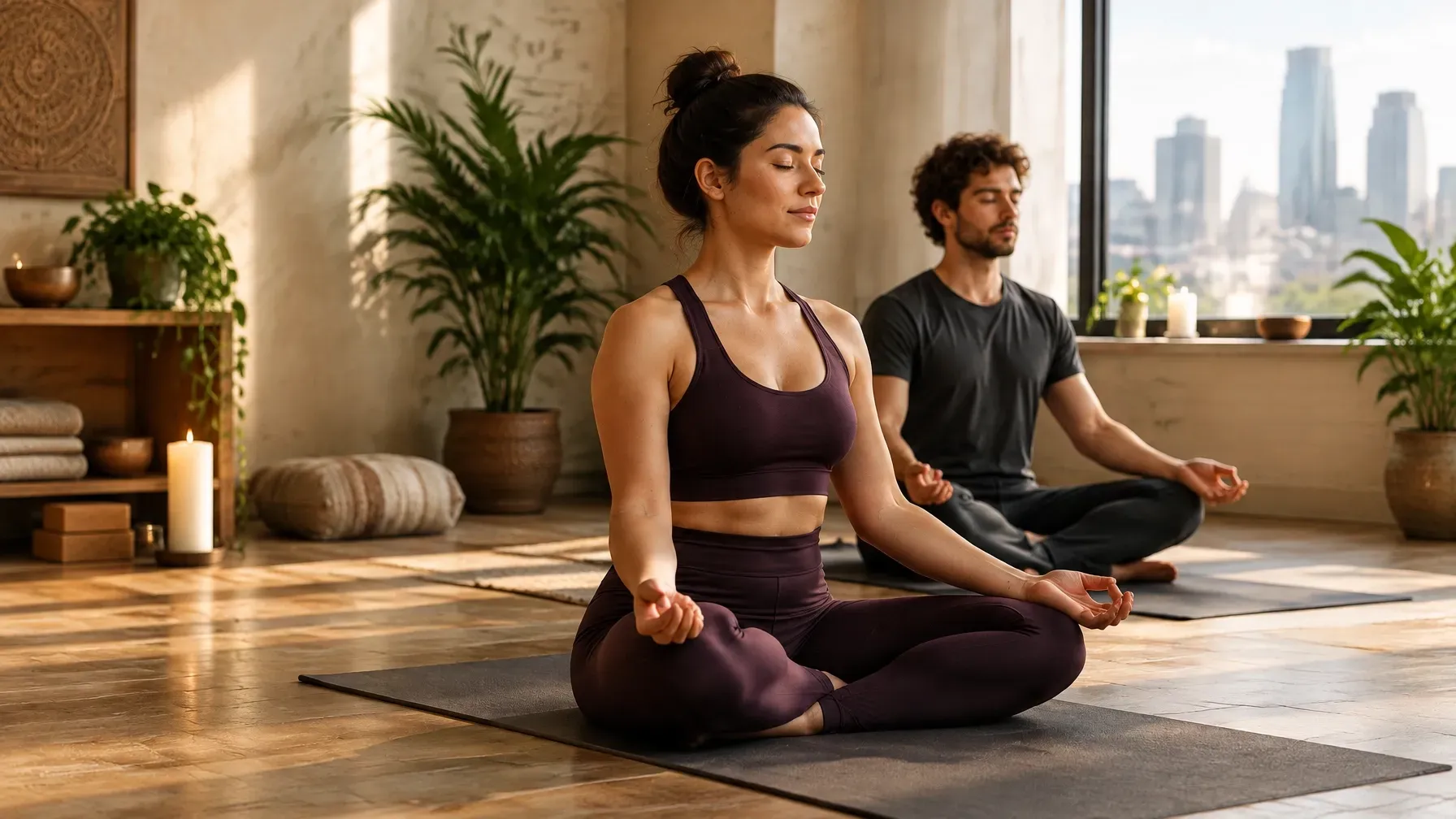 Ava Yoga homepage offering private and couples yoga in Minneapolis and over Zoom